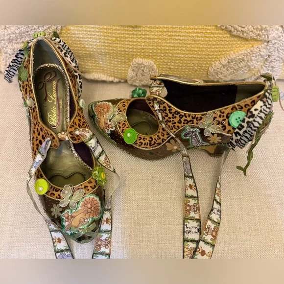 Custom~HandMade~One-of-a-Kind!! Mary Jane with unique wedge, US8/EU39/UK40. - Picture 3 of 12